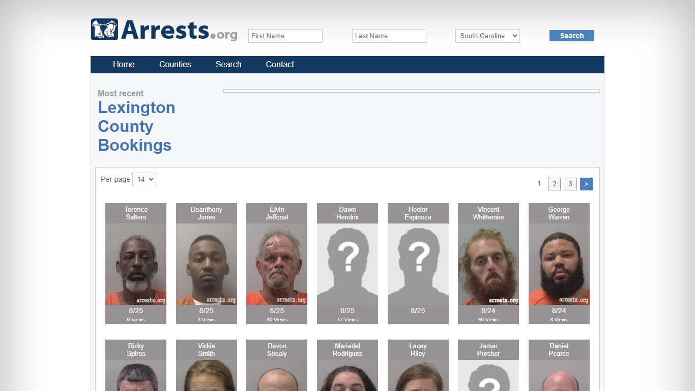 Lexington County Arrests and Inmate Search